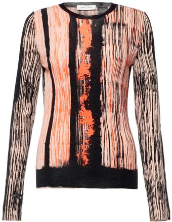 Cedric Charlier Multi Stripe Cotton Jumper - Lyst