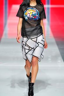 Christopher Kane Embroidered Organza Tee - Lyst