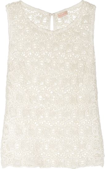 Collette By Collette Dinnigan Portobello Cotton-Lace Top - Lyst
