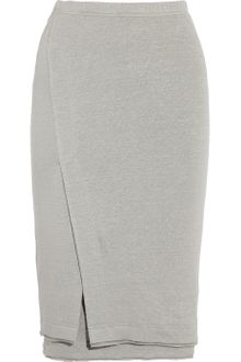 Donna Karan New York Stretch-Linen Jersey Skirt - Lyst