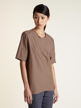 Individual Sentiments Seam Detail Tshirt - Lyst