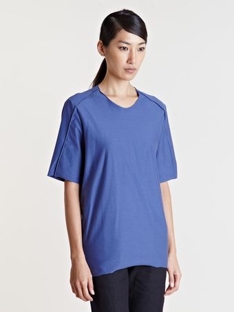 Individual Sentiments Seam Detail Tshirt - Lyst
