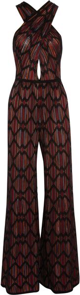 M Missoni Wideleg Cotton Blend Crochet Knit Jumpsuit - Lyst