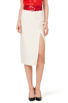 Oscar de la Renta Pencil Skirt with Slit - Lyst