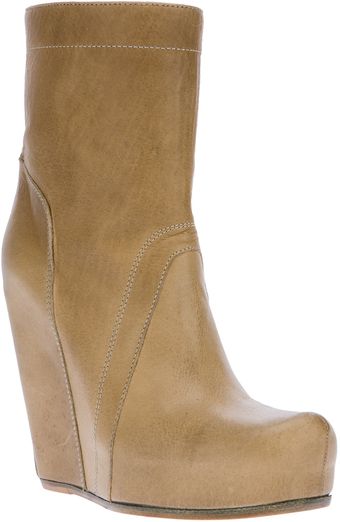 Rick Owens Wedge Boot - Lyst