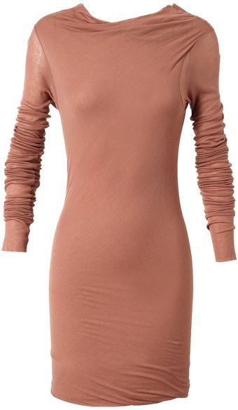 Rick Owens Lilies Draped Elongated Jersey Top - Lyst