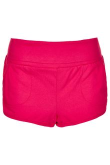 Topshop Foldover Waistband Runner Shorts - Lyst