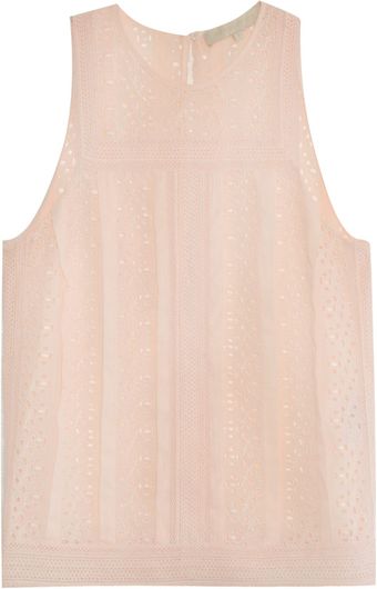 Vanessa Bruno Embroidered Cotton Top - Lyst