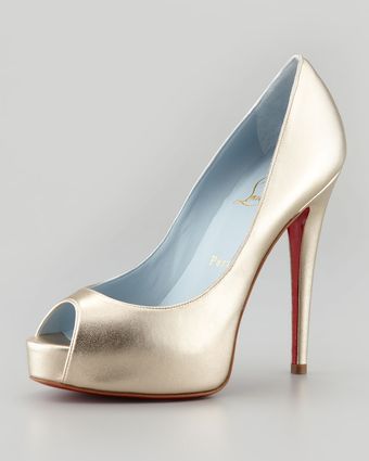 Christian Louboutin Vendome Metallic Platform Pump - Lyst