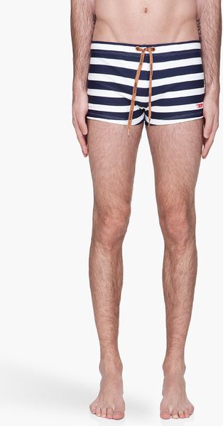 Diesel  Striped Bmbr Aloha Brief Swim Trunks - Lyst