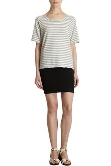James Perse Boxy Striped Tee - Lyst