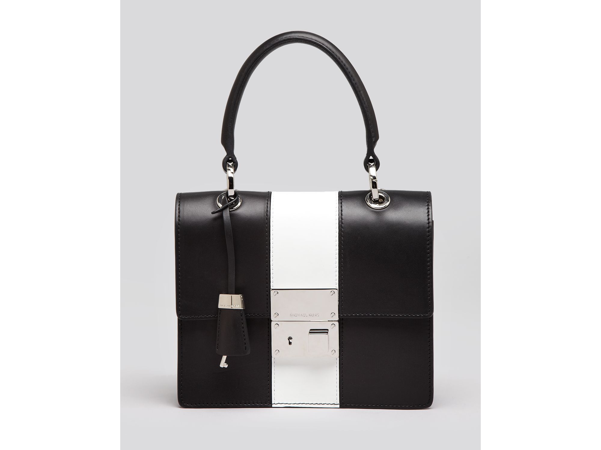 michael kors black white purse