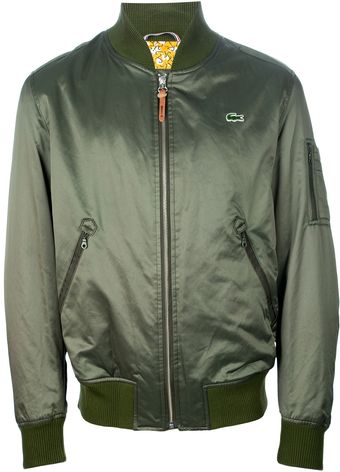 Lacoste L!ive Classic Bomber Jacket - Lyst
