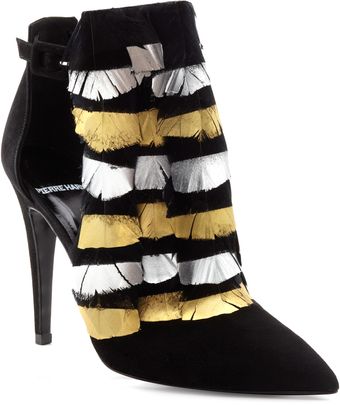 Pierre Hardy Bootie with Feather Detail - Lyst