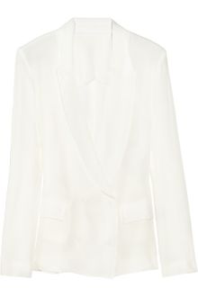 Acne Tate Silkcrepe Blazer - Lyst