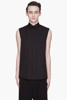 Givenchy  Sleeveless Cotton Poplin Shirt - Lyst