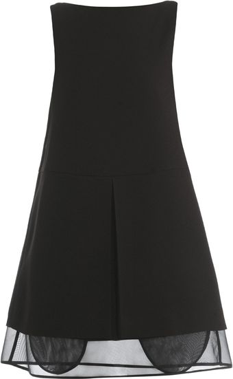 Maison Martin Margiela Pleat Front Shift Dress - Lyst