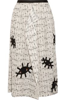 Roland Mouret Woven Cotton Skirt - Lyst