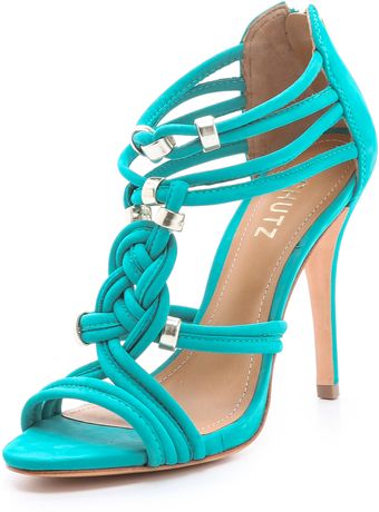 Schutz India Braided Suede Sandals - Lyst