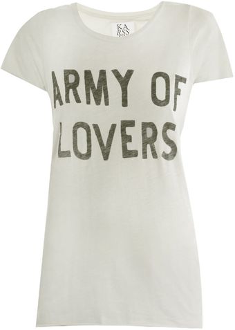 Zoe Karssen Army Of Lovers T-Shirt - Lyst