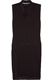 Alexander Wang Pleated Crepe Dress - Lyst