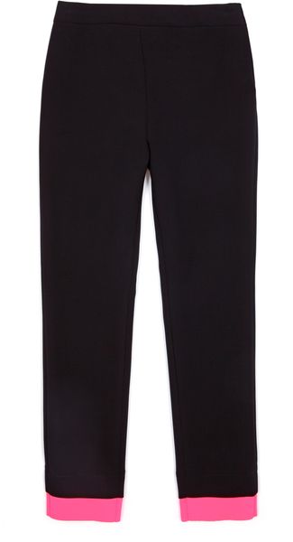 Cedric Charlier Noir Pique Gommeux Pants - Lyst