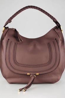 Chloé Large Marcie Hobo Bag Nut - Lyst