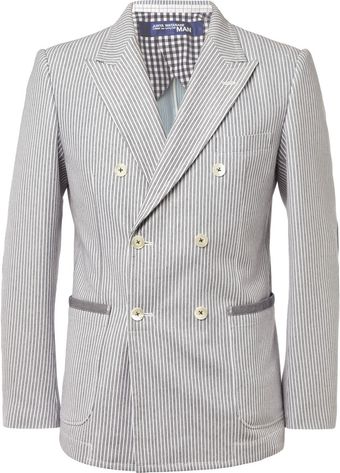 Junya Watanabe Slimfit Cottonblend Blazer - Lyst