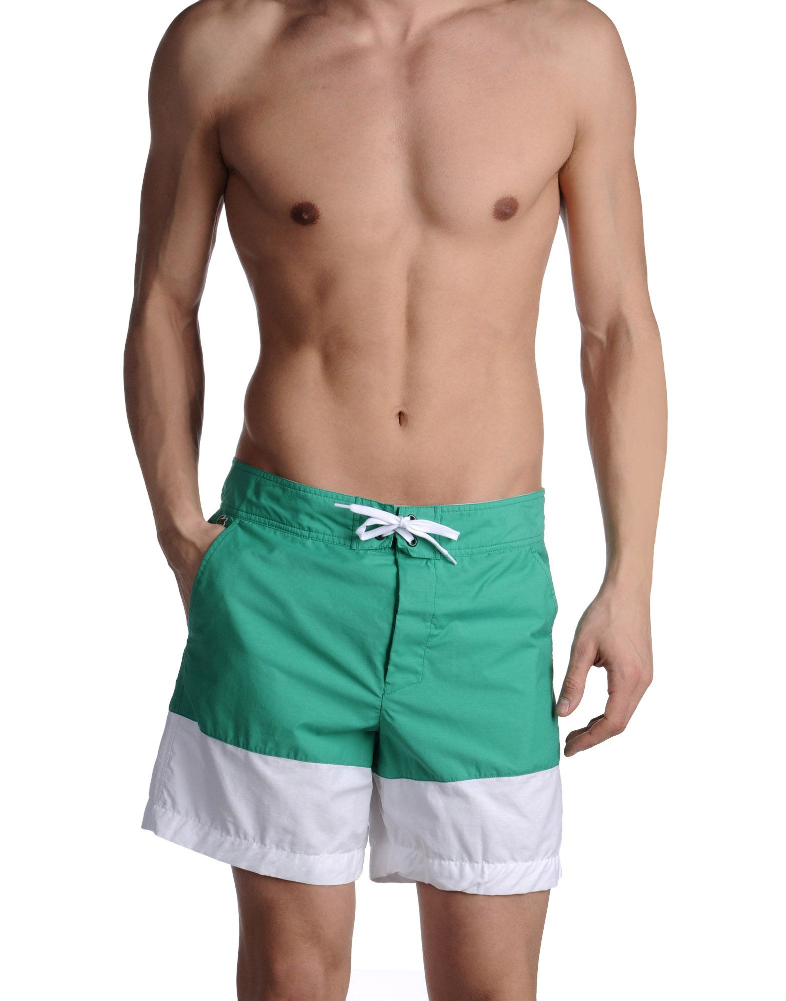 Lacoste Swimming Trunks in Green for Men Lyst