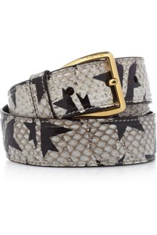 Miu Miu Handpainted Watersnake Waist Belt - Lyst