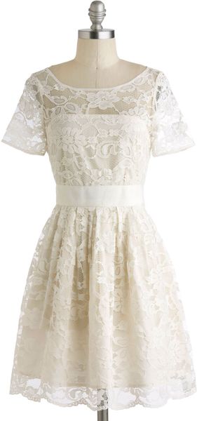 ModCloth Adrift On A Cloud Dress - Lyst