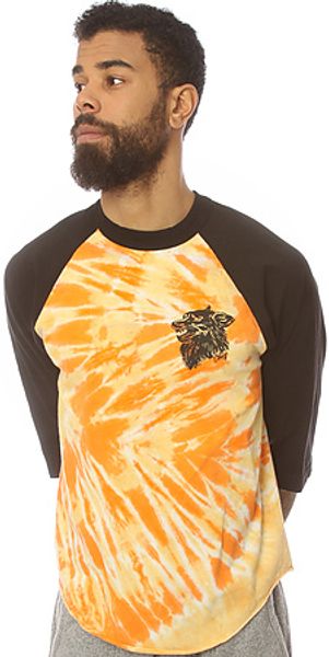 Obey The Hell Hound Tie Dye Baseball Raglan  - Lyst