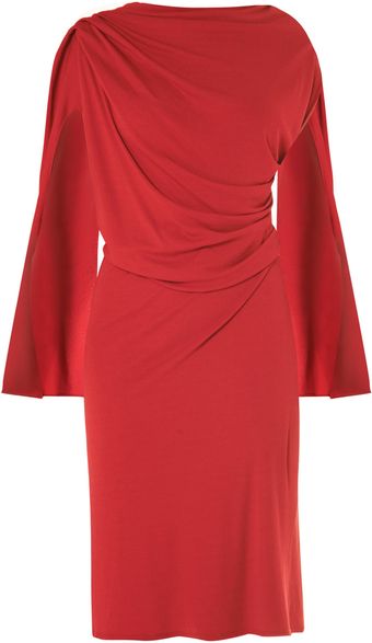 Osman Yousefzada Drape Front Jersey Dress - Lyst