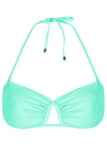Topshop Aqua Bandeau Bikini Top - Lyst