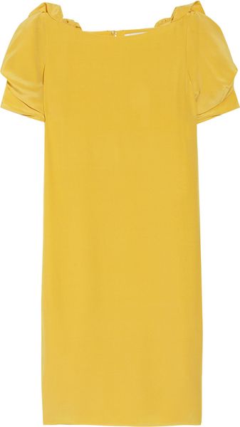 Valentino Silk Crepe Shift Dress - Lyst
