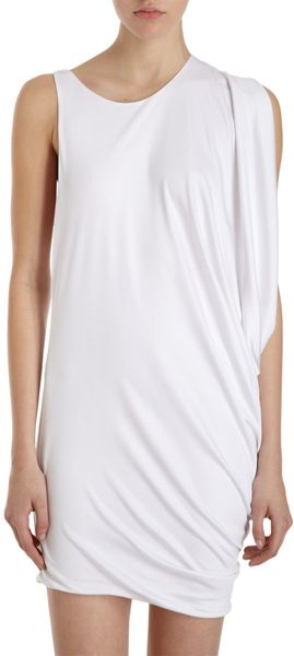 Wayne Side Drape Dress - Lyst