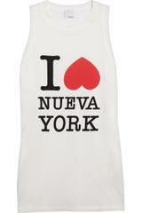 3.1 Phillip Lim I Heart Nueva York Cotton-Jersey Tank