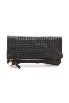 Clare Vivier Woven Fold Over Clutch - Lyst