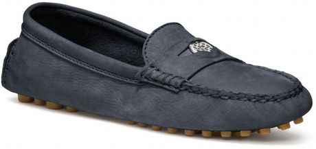 coach nicola loafer coach nicola loafer in blue ink lyst coach nicola loafer coach nicola loafer in blue ink lyst