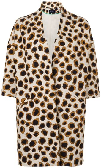 Jaeger Spring Leopard Print Coat - Lyst