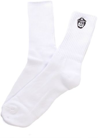 Obey The Avast Socks in White - Lyst