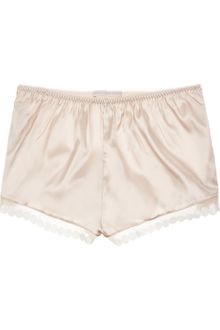 Stella McCartney Stretch-Silk Satin Shorts - Lyst