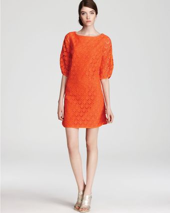 Trina Turk Lace Dress Bonfire 34 Sleeve - Lyst