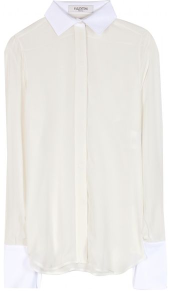 Valentino Silk Blouse - Lyst