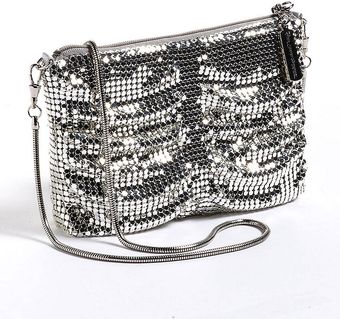 Whiting & Davis Double Shirring Crossbody Bag - Lyst