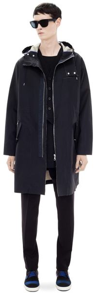 Acne De Niro Hood Navy - Lyst