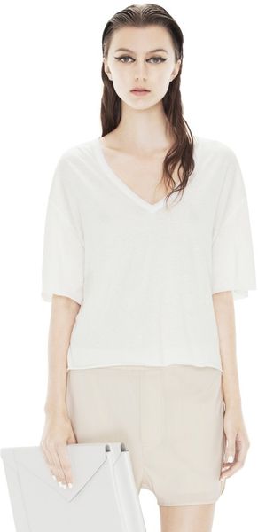 Acne Fay Linen Off White - Lyst