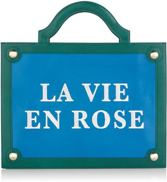 Charlotte Olympia Street Sign La Vie En Rose Leather Bag - Lyst