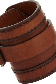 Givenchy Leather Stitched Cuff - Lyst