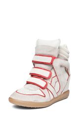 Isabel Marant Wila Sneaker in Rouge